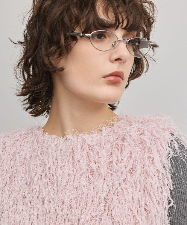 GRACE CONTINENTAL フリンジベスト ピンク