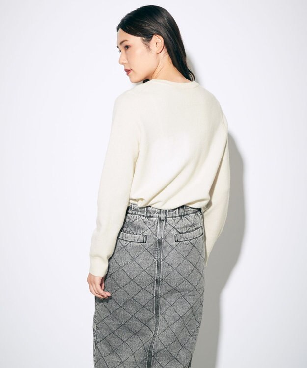 GRACE CONTINENTAL ナンバーモチーフニットトップ キナリ