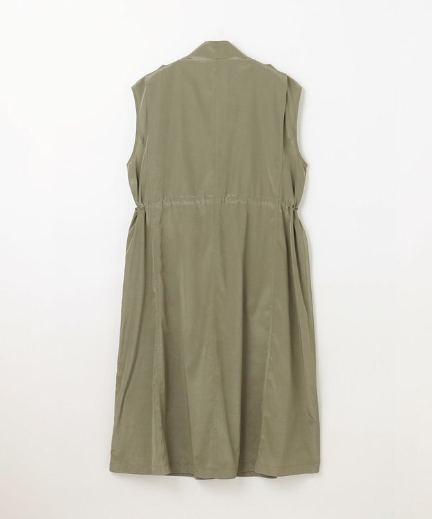 GRACE CONTINENTAL ミリタリーロングジレ カーキ