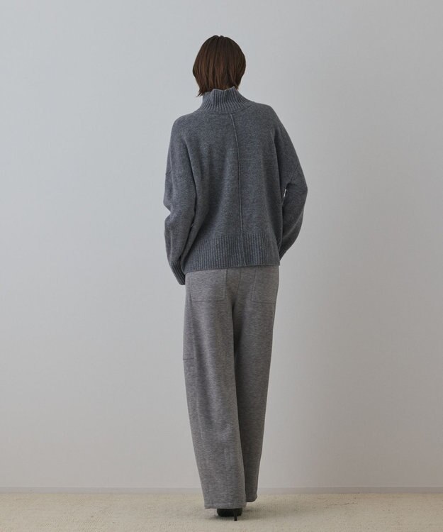 GRACE CONTINENTAL ウールオーバーニットトップ グレー