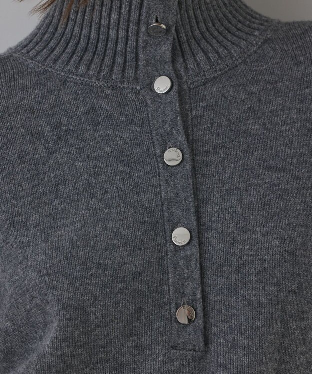 GRACE CONTINENTAL ウールオーバーニットトップ グレー