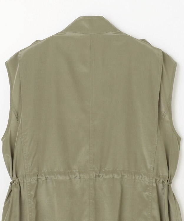 GRACE CONTINENTAL ミリタリーロングジレ カーキ