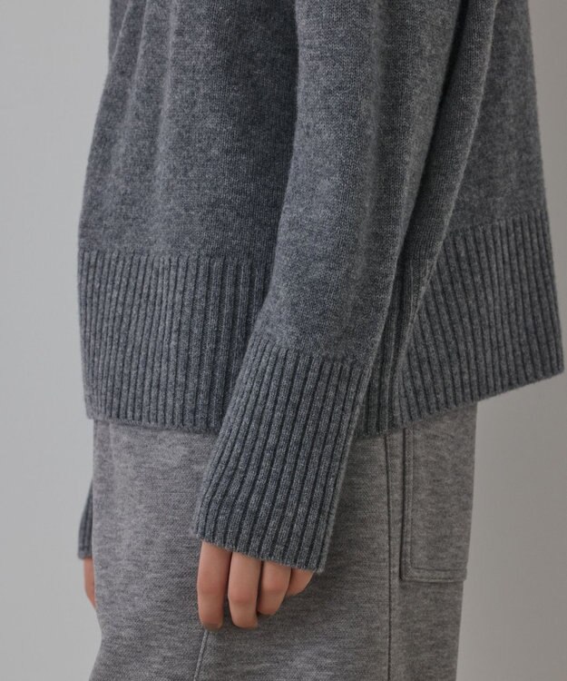 GRACE CONTINENTAL ウールオーバーニットトップ グレー