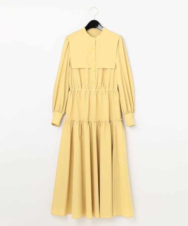 ！最終値下げ！ジャスグリッティー　シャツワンピースパステルイエロー¥26,400 最終値下げ！ジャスグリッティー シャツワンピースパステル