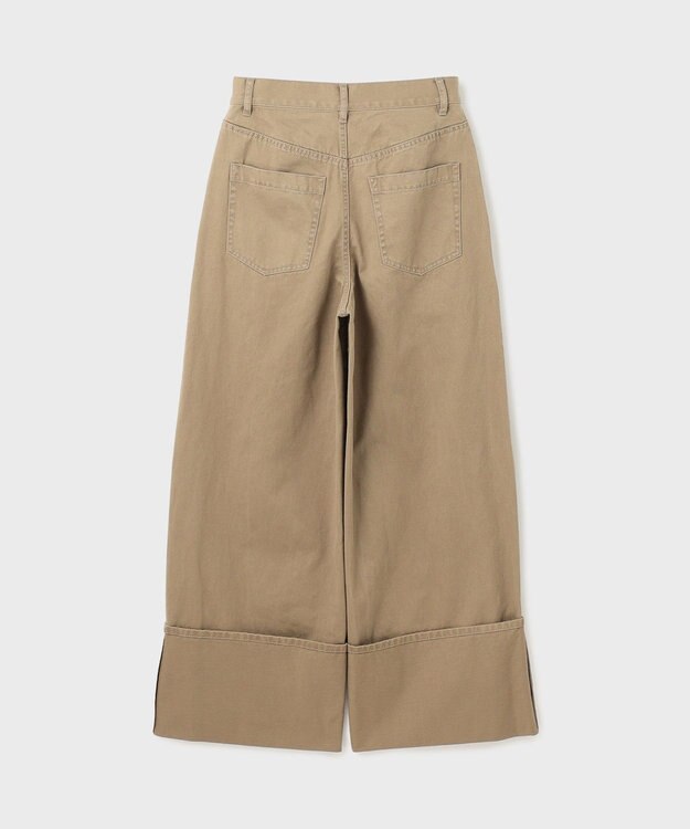 GRACE CONTINENTAL ロールアップワイドパンツ カーキ