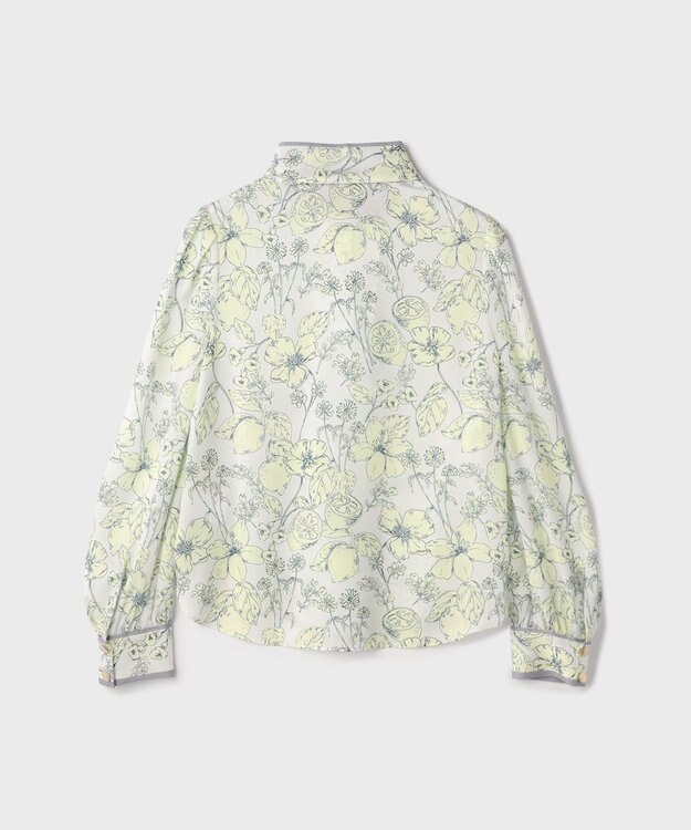 GRACE CONTINENTAL フルーツフラワープリントトップ イエロー