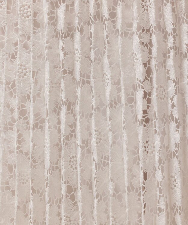 GRACE CONTINENTAL レースプリーツスカート ホワイト