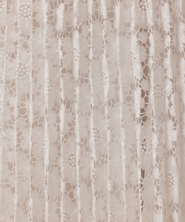 GRACE CONTINENTAL レースプリーツスカート ホワイト