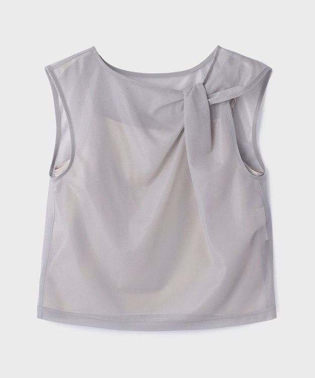 GRACE CONTINENTAL オーガンドレープトップ ベージュ