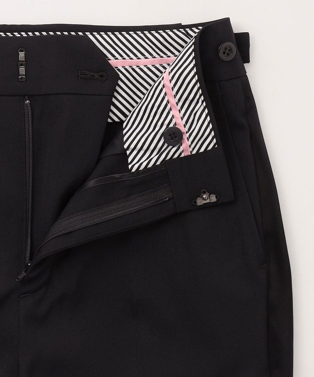 GRACE CONTINENTAL WOOLタキシードパンツ ブラック