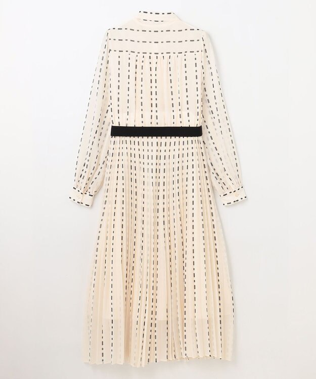 GRACE CONTINENTAL ドットストライププリントワンピース キナリ