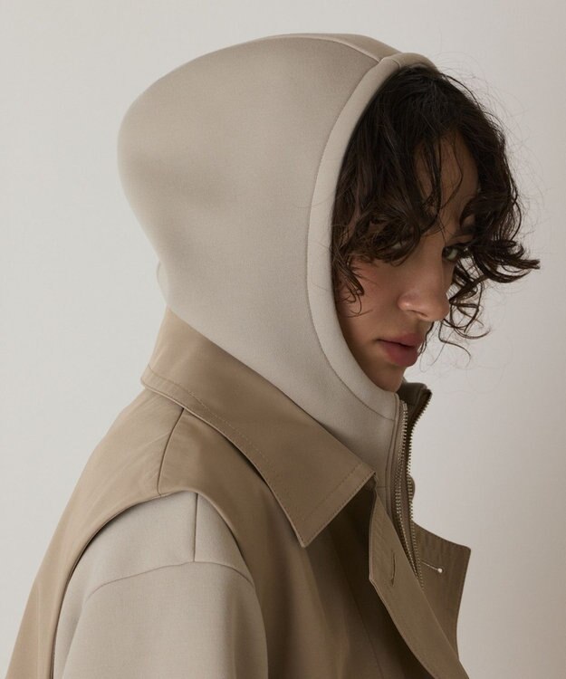 GRACE CONTINENTAL パーカーコンビトレンチ ベージュ