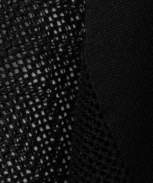 GRACE CONTINENTAL メッシュニットフーディー ブラック