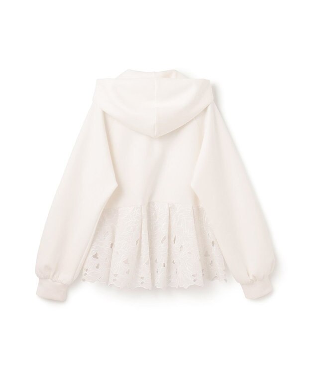 GRACE CONTINENTAL カットワークパーカー ホワイト
