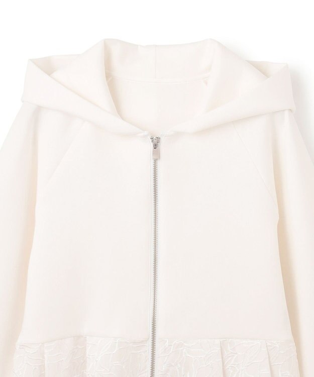 GRACE CONTINENTAL カットワークパーカー ホワイト