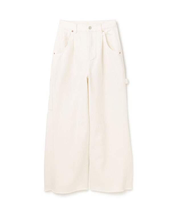 GRACE CONTINENTAL ペインターデニムパンツ ホワイト