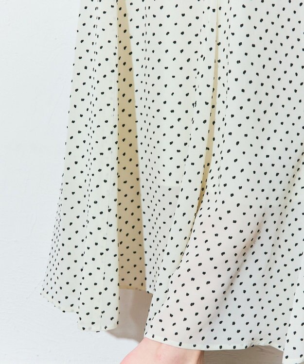 GRACE CONTINENTAL ドットジャガードスカート キナリ