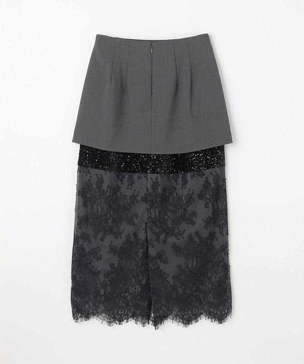 GRACE CONTINENTAL コンビタイトスカート グレー