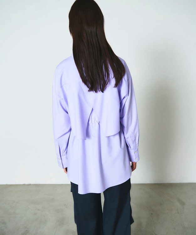 GRACE CONTINENTAL レイヤードドロストシャツ ラベンダー