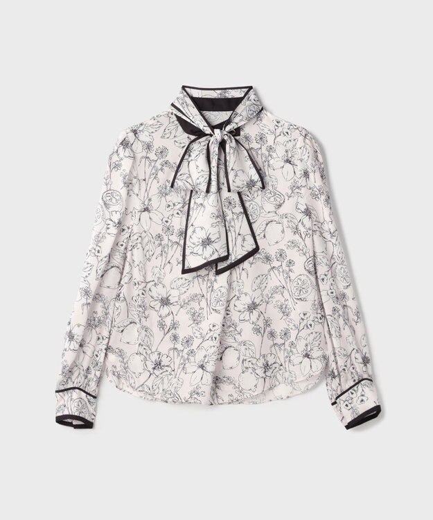 GRACE CONTINENTAL フルーツフラワープリントトップ キナリ