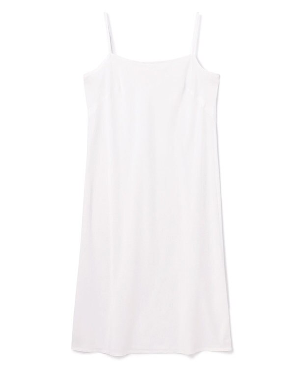 GRACE CONTINENTAL ストライプフラワー刺繍ワンピース ホワイト