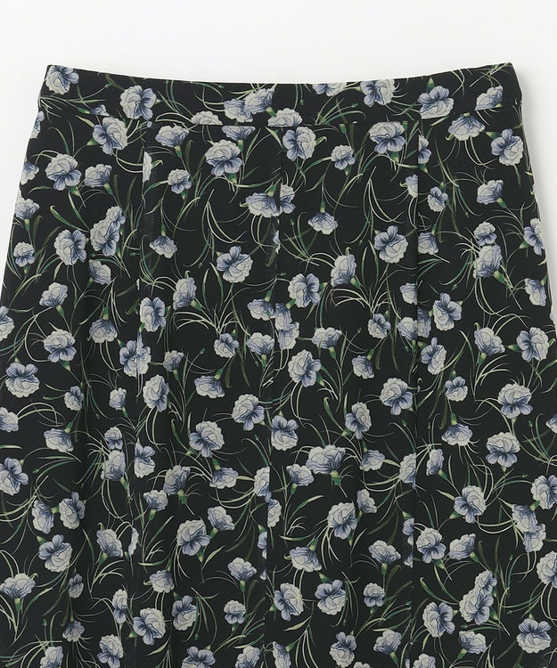 GRACE CONTINENTAL スモールフラワーマーメイドスカート ブラック