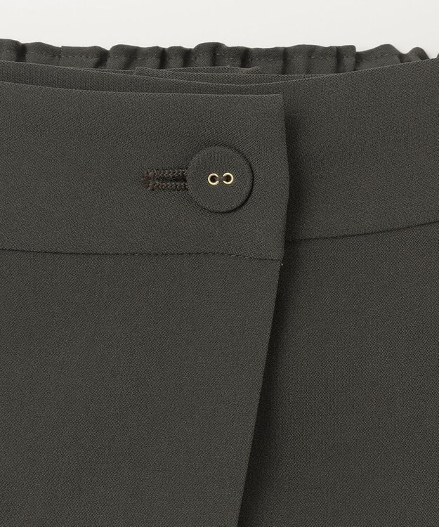 GRACE CONTINENTAL ラップレイヤードパンツ カーキ