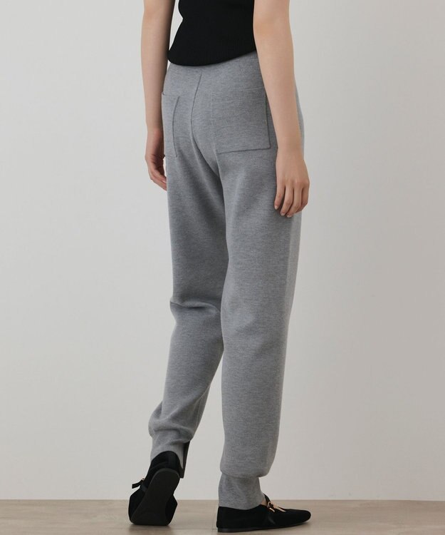 GRACE CONTINENTAL スムースニットパンツ グレー