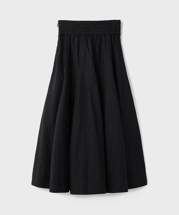 GRACE CONTINENTAL ラメドットタフタジャガードスカート ブラック
