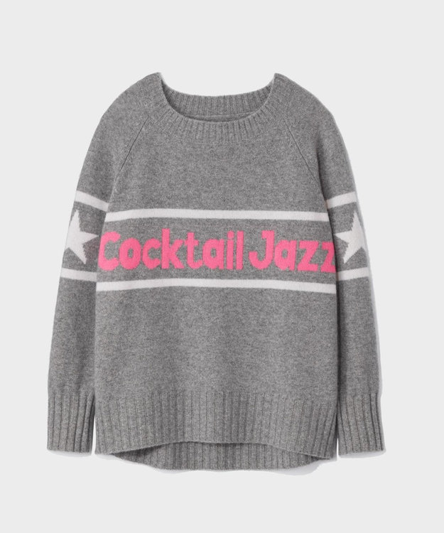 GRACE CONTINENTAL カシミヤレタードトップ グレー