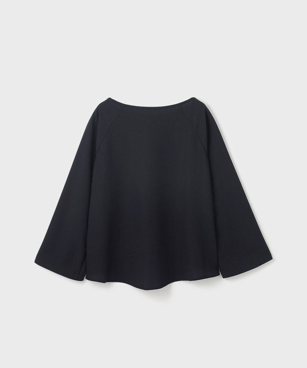 GRACE CONTINENTAL スリットスリーブトップ ネイビー