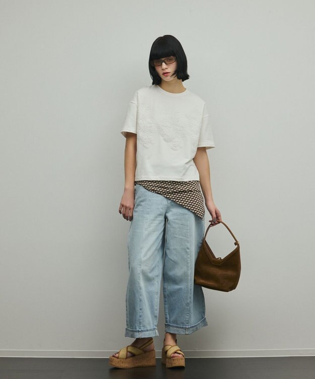 GRACE CONTINENTAL レースTシャツ ホワイト