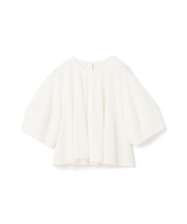 GRACE CONTINENTAL ランタンスリーブトップ ホワイト
