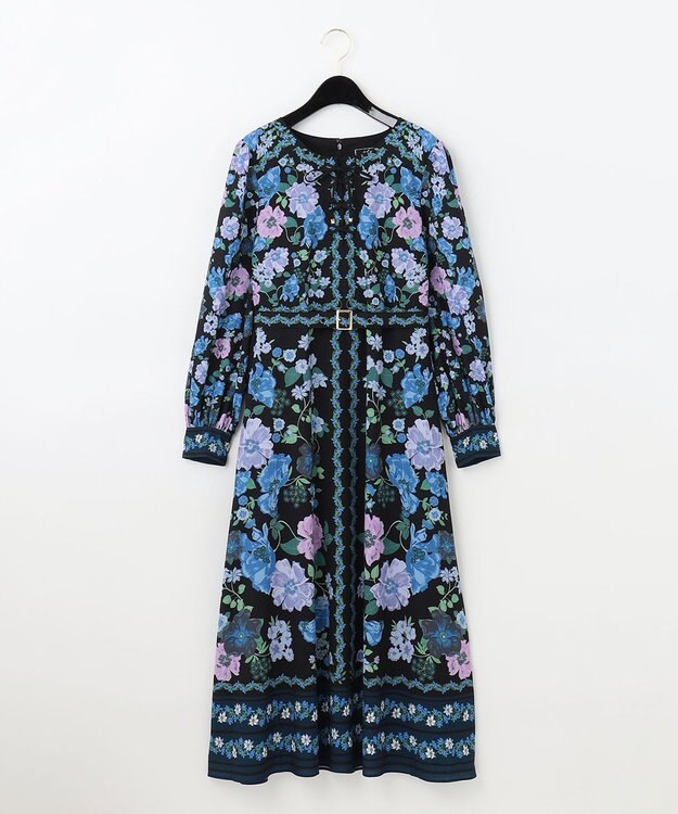 グレースコンチネンタルフラワーパターン ワンピース フラワーパターンプリントワンピース / GRACE CONTINENTAL
