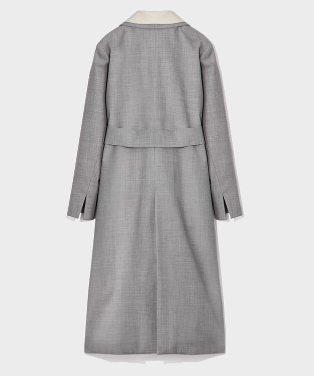 GRACE CONTINENTAL シルクウールトコートドレス グレー