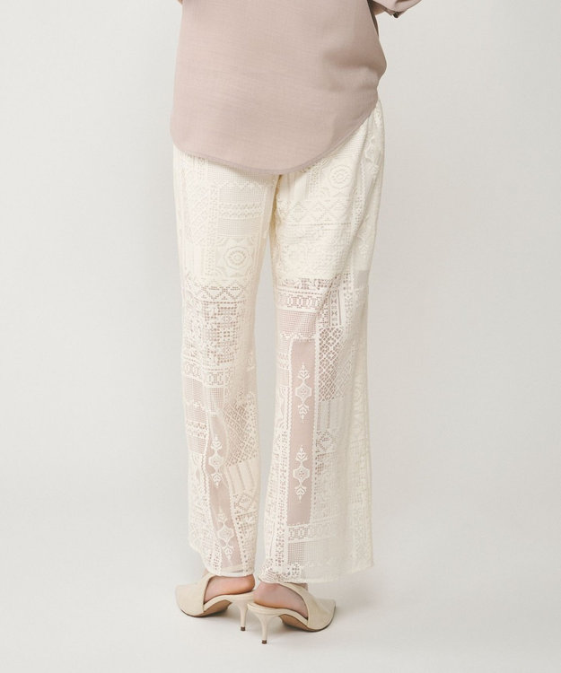 GRACE CONTINENTAL キカレースイージーパンツ キナリ