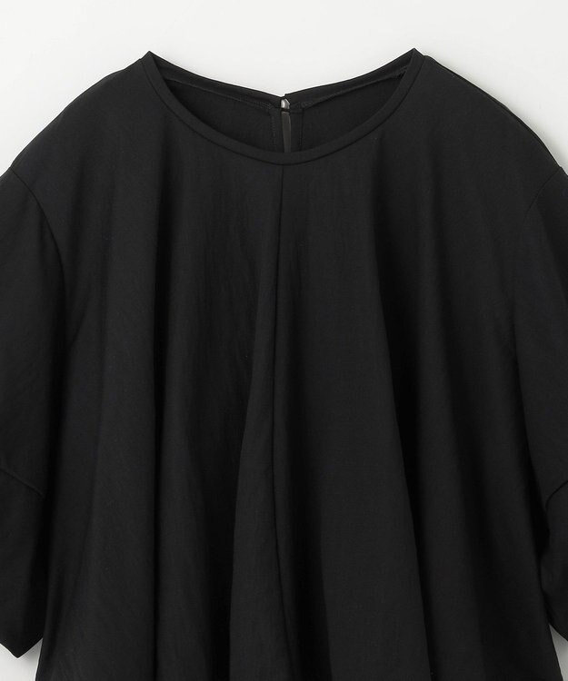 GRACE CONTINENTAL ランタンスリーブトップ ブラック