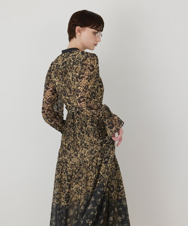 GRACE CONTINENTAL アーバンボタニカルワンピース ブラウン