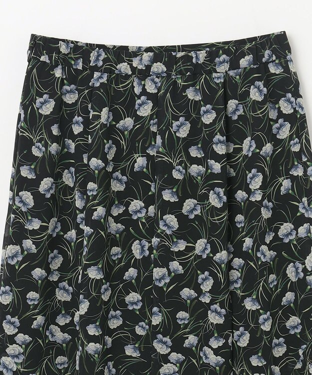 GRACE CONTINENTAL スモールフラワーマーメイドスカート ブラック