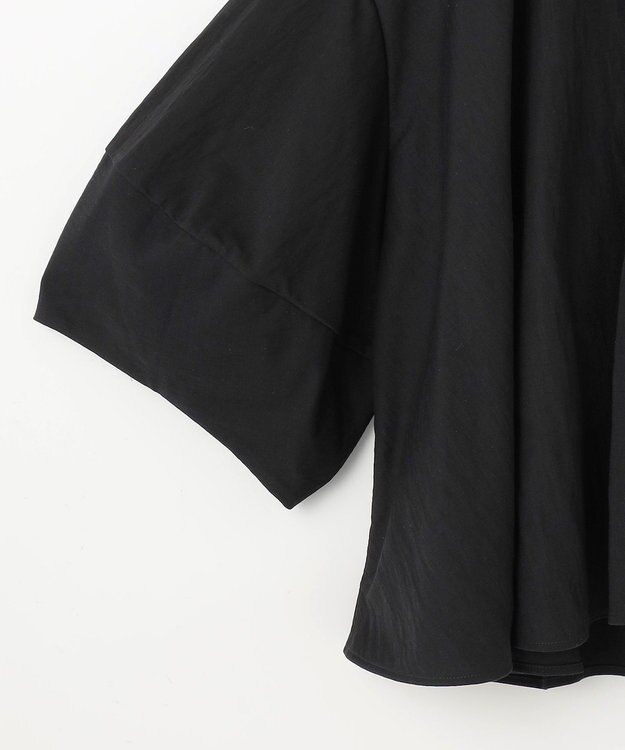 GRACE CONTINENTAL ランタンスリーブトップ ブラック