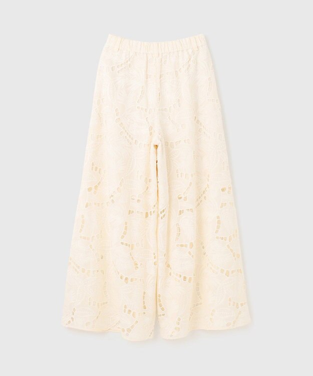 GRACE CONTINENTAL カットワークバギーパンツ キナリ