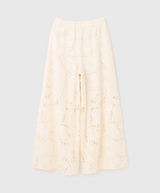 GRACE CONTINENTAL カットワークバギーパンツ キナリ