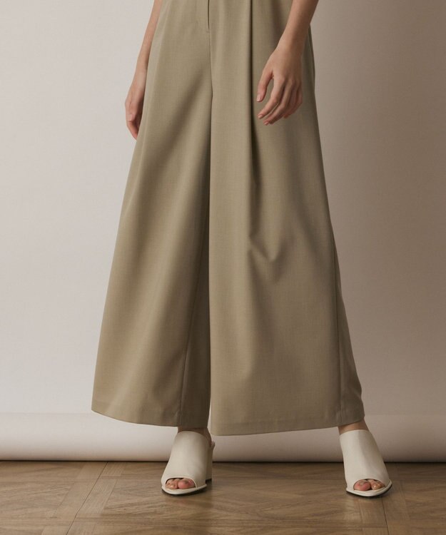 GRACE CONTINENTAL ベルト付サロペット ベージュ