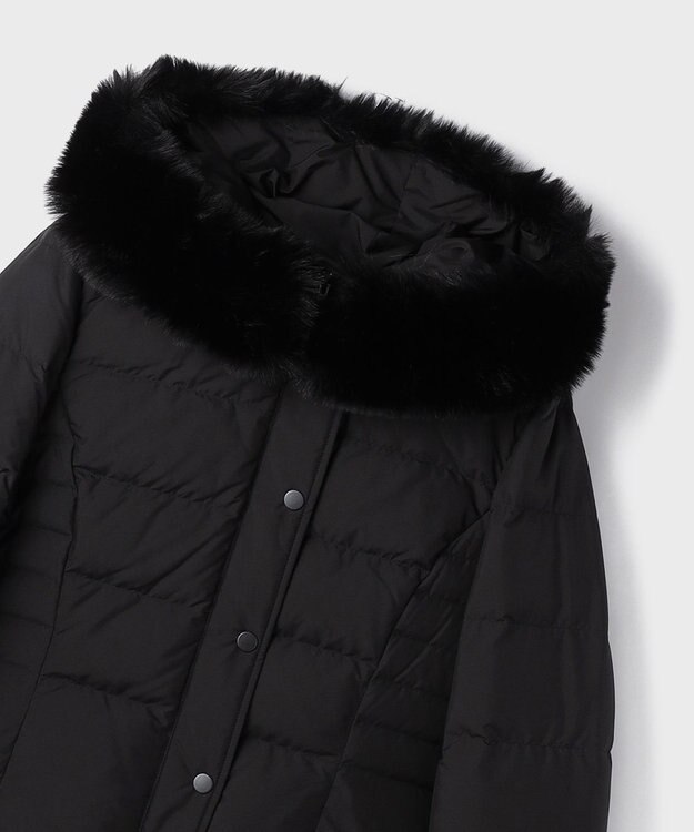 GRACE CONTINENTAL エコファーショートダウンジャケット ブラック