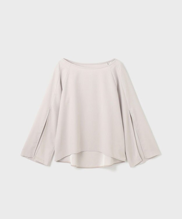 GRACE CONTINENTAL スリットスリーブトップ ベージュ