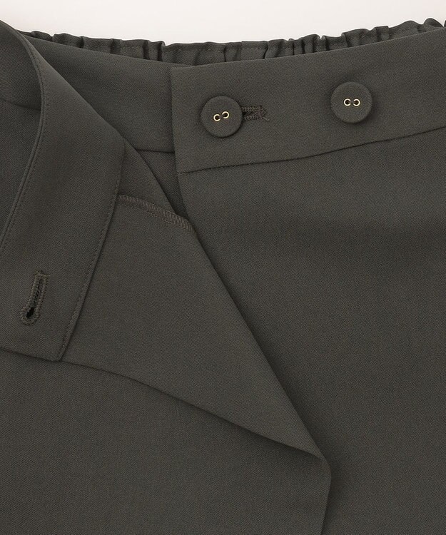 GRACE CONTINENTAL ラップレイヤードパンツ カーキ