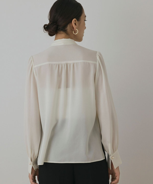 GRACE CONTINENTAL トリアセボウタイブラウス キナリ