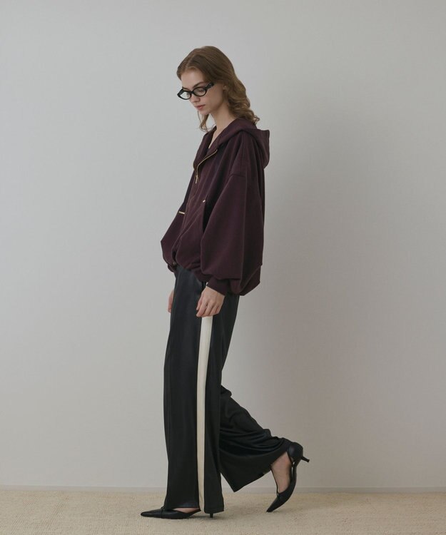 GRACE CONTINENTAL バル－ン裏毛パ－カ－ ブラウン