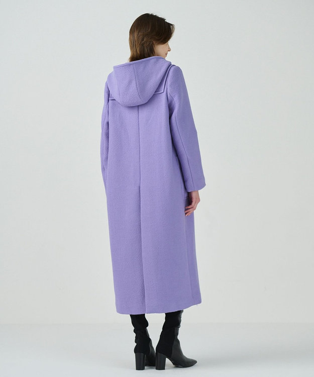 GRACE CONTINENTAL ロングダッフルコート パープル