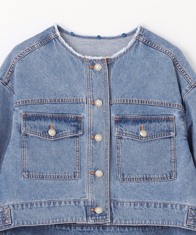 GRACE CONTINENTAL メタル釦デニムジャケット インディゴ